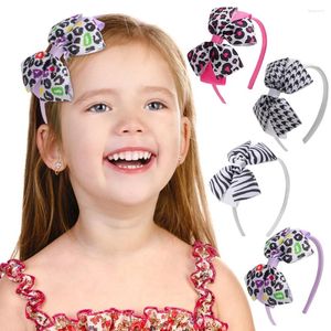 Acessórios de cabelo Zebra Leopard Animal Print Banda Chic Headbands Scrunchies para Crianças Moda Decorar Ano 2023 Presentes