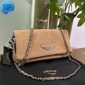 Crossbody womens chains Designer Zadig Voltaire Shoulder Bags totes mens Genuine Leather Pochette Rock Swing Your Wings handbag baguette6GG