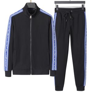 Men's zipper suit two -piece jacket pants, spring and autumn hooded kit with alphabet fashion style with letters, fashion styles M-3XL 03