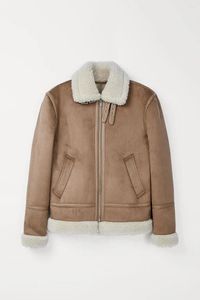 남성용 재킷 가을과 겨울 코트 모방 양고기 피부 양털 재킷 따뜻한 겉옷 남성 패션 Ropa de Hombre