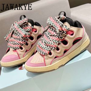 Women's graffiti sports shoes casual walking shoes optical sole tennis shoes Parker Rond designer brand