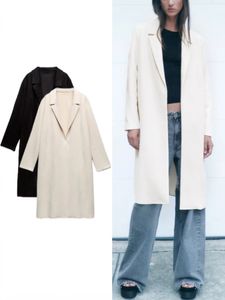 Womens Wool Blends Fall Winter Faux Suede Coat Jacka LAPEL COLL COLTER Långärmar Öppna Front Mid Texture Kvinnlig överrock 231021