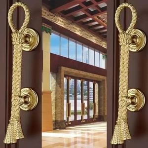 Fechaduras de porta estilo chinês maçanetas para portas interiores porta de celeiro porta de madeira el ktv design bronze dourado 231021