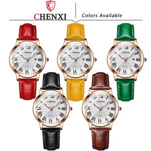 CHENXI Women Leather Casual Fashion Quartz Wristwatches Ladies Watch Gift Cheap High-quality Chinese Watches Dropshipping