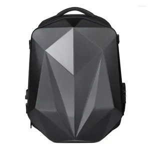 Backpack Men's 18'' Laptop 50 L Large Capacity USB Port Bag Hard Case Gaming Laser Diamond Commuting Business