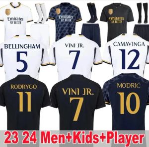 2023 2024 maillot BELLINGHAM VINI JR MBAPPE Tchouameni camisas de futebol 23/24 maillot camisa de futebol CAMAVINGA Rodrygo MODRIC Camisetas KROOS VALVERDE masculino kit infantil