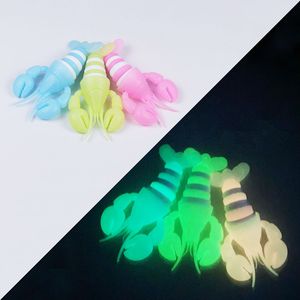 Luminous Fidget Lobster Party Favor Fidget Toys Slug Sensory Decompression Toys Relieve Stress Toys Kids Birthday Gifts