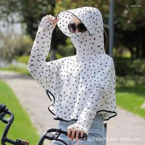 Women's Hoodies Summer Printed Hoodie 2023 Korean Sun Protection Dress Elegant Outdoor Sports Thin Coat Running Top Clothing