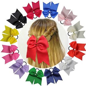 Accessori per capelli per bambini Elastico per capelli con fiocco grande da 8 pollici, elastico per capelli, fasce per capelli, copricapo a coda di rondine, regali di Natale per bambini