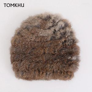 Basker vinter tjock fluffig pannband för kvinnor män päls ryska päls elastiska turban bred skidhatt stickad designer Bonheter beanie