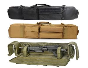 Military Airsoft Gun Bag Case Dubbelgevärryggsäck för M249 M16 AR15 RIFLE BAG JATT CARBINE GUN Bärande skydd Bag 2010226924717