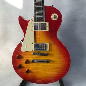 ÜCRETSİZ Nakliye Toptan Yüksek Kaliteli Sol El Gitarları Chrome Donanım LP Electric Gitar