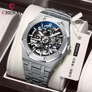 Chenxi 8848 2023 Automatiska män Top Brand Mechanical Wristwatch Business rostfritt stål Sport Mannklockor Reloj Hombre