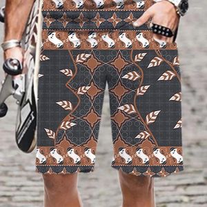 Herr shorts casual 2023 herrkläder bekväma roliga löst mode elastiska midja snabba torra coola streetwear män 3d tryckt strand