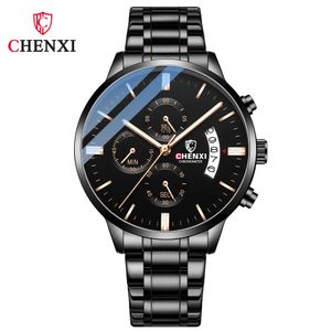 Chenxi 907 Top Men Men يشاهد Chronograph Sport Quartz Clock Clock مقاوم للماء Wristwatch Wristwatch Relogio Maschulino