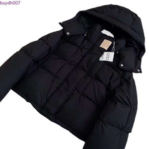 Parkas para mujer Chaqueta de plumón de lujo Puffer para mujer Invierno Puff con capucha Diseñador Parka Mujer Abrigo con cremallera Abrigo cálido Outwear Marca Moda para mujer Tops cortos Negro S-L 891S