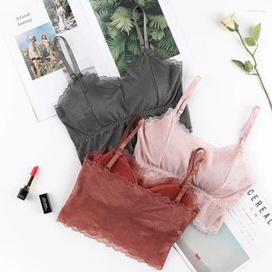 Bustiers Corsets Minumizer Bras for Women Laceセクシーな通気性ブラレット睡眠トップランジェリーボディの下着に近いリムブラ