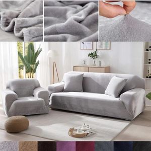 Chair Covers 1 Piece Thick Velvet Fabric Sofa Elastic Slipcover Stretch Couch Modern Armchair Chaise Lounge Cover For Home Living Room