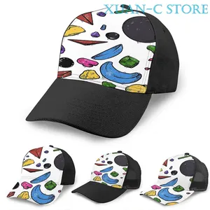 Cappellini da baseball Bouldering Wall Cappellino da basket Uomo Donna Moda Stampa all over Cappello unisex adulto nero