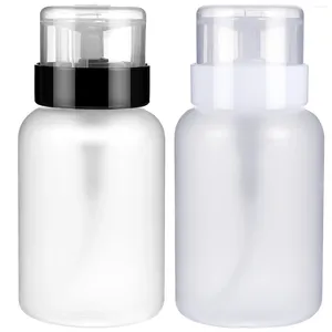 Nail Gel 2 Pcs Clear Polish Squeeze Bottle Dispenser Bottles Remover Liquid Pump Travels