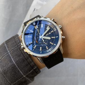 Guarda Orologio da uomo di alta qualità di lusso per affari Movimento al quarzo clonato Followers Cinturino in pelle in acciaio inossidabile da 43 mm Classico bagliore di livello superiore Natale Montres AAA