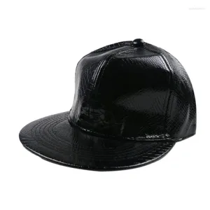 Top Caps Erkekler İçin Yüksek Kaliteli Deri Kapak Katı Kış Pu Beyzbol Markası Snapback Hat Kemik Maskülino takılı şapkalar