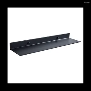 Kitchen Storage Floating Wall Shelf Black For Bathroom Rack Mirror Metal Shower Corner Shelves Organizer Cabinet Home C