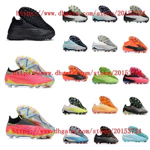 Men Soccer Shoes Phantom GX Elite FG TF Breathable Football Boots Grass Training Sport Footwear Cleats Wholesale