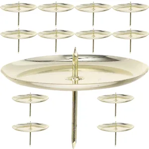 Candle Holders 20 Pcs Holder Tea Light Decoration Table Base Iron Candlestick Dining Room Modern Metal Cup &