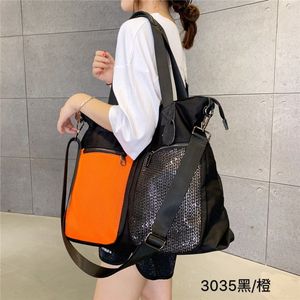 Nova bolsa de ombro único saco de malha contraste lazer grande saco destacável alça de ombro crossbody bolsas femininas