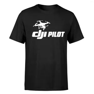 Erkek Tişörtleri Yaz Pamuklu Erkek Kadın T-Shirt Yüksek Kaliteli Uçuş Uçak DJI Dronları Kısa kollu Erkek Üstler Tee