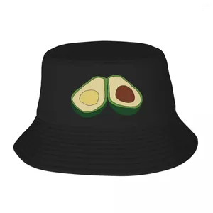 Berets abacate vegan dieta amante balde chapéus panamá para crianças bob moda pescador verão praia pesca unisex bonés