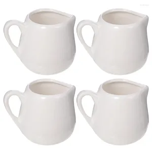 Dinnerware Sets Sauce Spoon Kitchen Container Ceramic Milk Jug Creamer Handle Creative Mini Holder Coffee Glass Containers