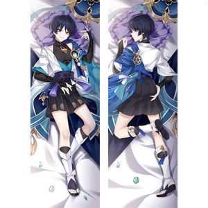 Cosplay Game Genshin Impact Wanderer Hing Vücut Dakimakura Yastığı x Cm Scaramouche Yastık Kılıfı