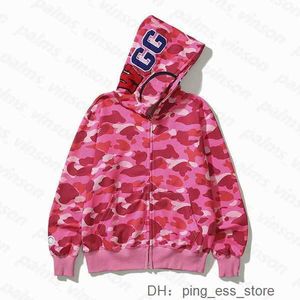 Bapesta 스웨트 셔츠 상어 후드 Mens Deisigners Hoody Sporty Comouflage Pattern Jacket Man High1 품질 5U5M