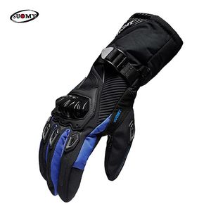 Guanti a cinque dita Guanti da moto impermeabili Guanti lunghi Moto Invierno Antivento Caldo Touch Screen Protezione indossabile antiscivolo Guanto da moto 231021