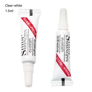 1,5 ml Falskt ögonfranslim Clear-White Lash Extensions Special Vattentäta varaktiga starka lim som inte är irriterande sminkverktyg