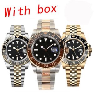 Lüks Kök Bira Erkekler İzle 40mm G-T Otomatik 904L Paslanmaz Çelik Safir Aydınlık Su Geçirmez Montre De Luxe Dhgate Watch Cai Jiamin Rolj Watch