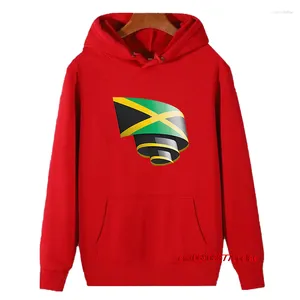 Men's Hoodies Men's Fashion Men/Women Autumn And Winter Personality Long Sleeve Hoodie Curled Jamaican Flag Jamaica Day Oversized