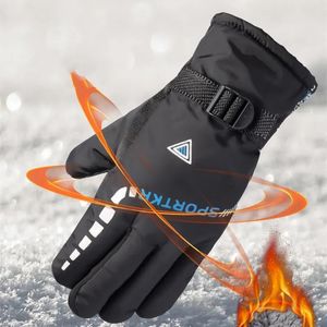 Luvas de esqui homens inverno luvas de esqui à prova de vento térmico ao ar livre esporte ciclismo bicicleta luvas motocicleta caminhadas acampamento mão luvas quentes 231023