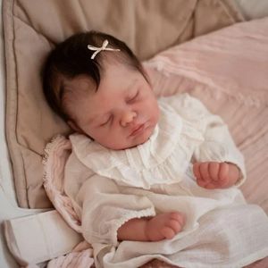 Puppen 20-Zoll-Avelee-Reborn-Puppenbausatz, schlafendes Baby mit COA, lebensecht, weich, unvollendet, unlackiert, Puppenteile 231023
