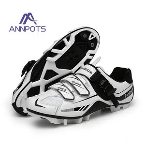 Calçados Calçados Profissional MTB Ciclismo Sapatos com Chuteiras Homens Road Bike Sapatilhas Racing Mulheres Bicicleta Flat Cleat Mountain SPD Calçado 231023