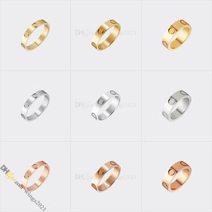 كلاسيكي مصمم خاتم اللولب المصمم مصمم للمجوهرات للنساء من التيتانيوم الصلب مصممة على الذهب لا يتلاشى أبدًا من الذهب غير الحليمي والذهبي/الفضة/الوردي. متجر/21417581