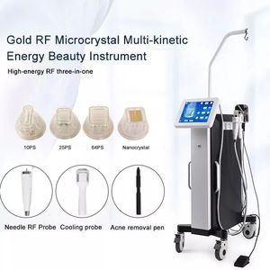 Microagulha não cirúrgica RF para lifting facial, melhora a reparação do envelhecimento, cicatrizes da pele, eliminação de rugas, máquina de estimulação de colágeno com agulha de acne de martelo frio