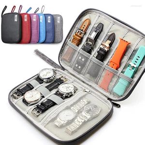 Caixas de relógio Professinal Portátil Organizador Sacos para Apple Strap Travel Carrying Case Watchband Storage Bag Bolsa