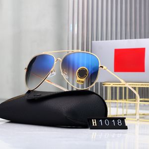 Top-Luxus-Sonnenbrille, Polaroid-Linse, Designer-Damen-Herrenbrille, Senior-Brille für Damen, Brillengestell, Vintage-Sonnenbrille aus Metall mit Box OS 1018