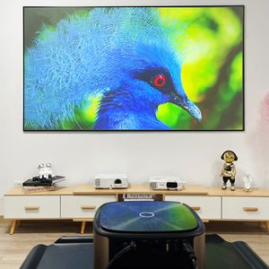 16:9 ALR Anti Light Fixed Frame Projection Screen For Standard/Long Throw Projectors home cinema