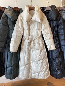 Women's Trench Coats The Welfare Is Small White Duck Down Fluffy Warm Long Jacket Autumn Winter Yrtl