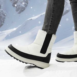 winters Boots New Snow Women's Anti Slip Plush Thickened Sole Winter Cotton Shoes External Wear -40 Degrees Below