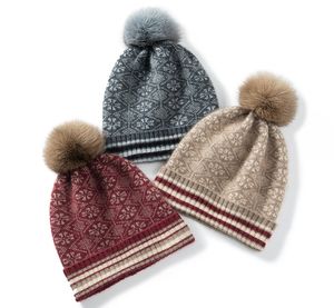 Beanie Projektant mody Hats Menwomen Beanie Fall/Winter Thermal Krat Hat Ski Wysokiej jakości Woolcashmere Warm Cap